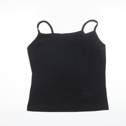 Womens UK Size L Joie de Vivre Black Camisole Tank