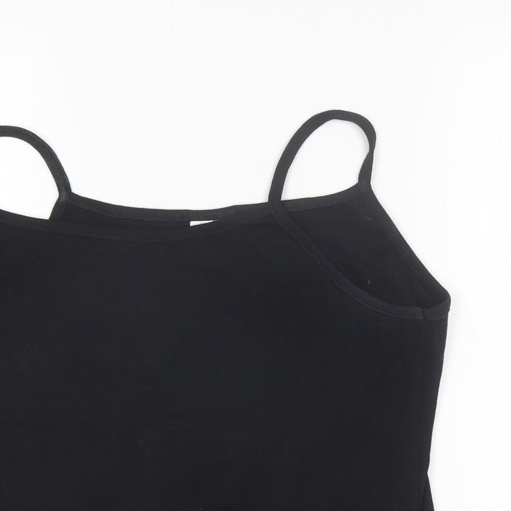 Womens UK Size L Joie de Vivre Black Camisole Tank