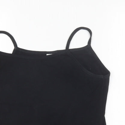 Womens UK Size L Joie de Vivre Black Camisole Tank