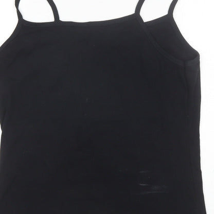 Womens UK Size L Joie de Vivre Black Camisole Tank
