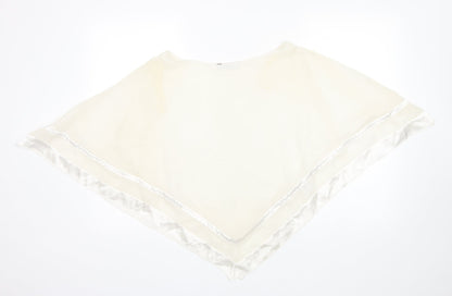 Womens UK Size 10 New Look Beige Basic Blouse