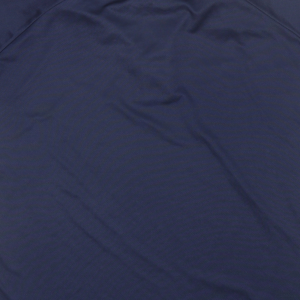 Cool Workwear Mens Blue  Polyester  Polo Size M Collared