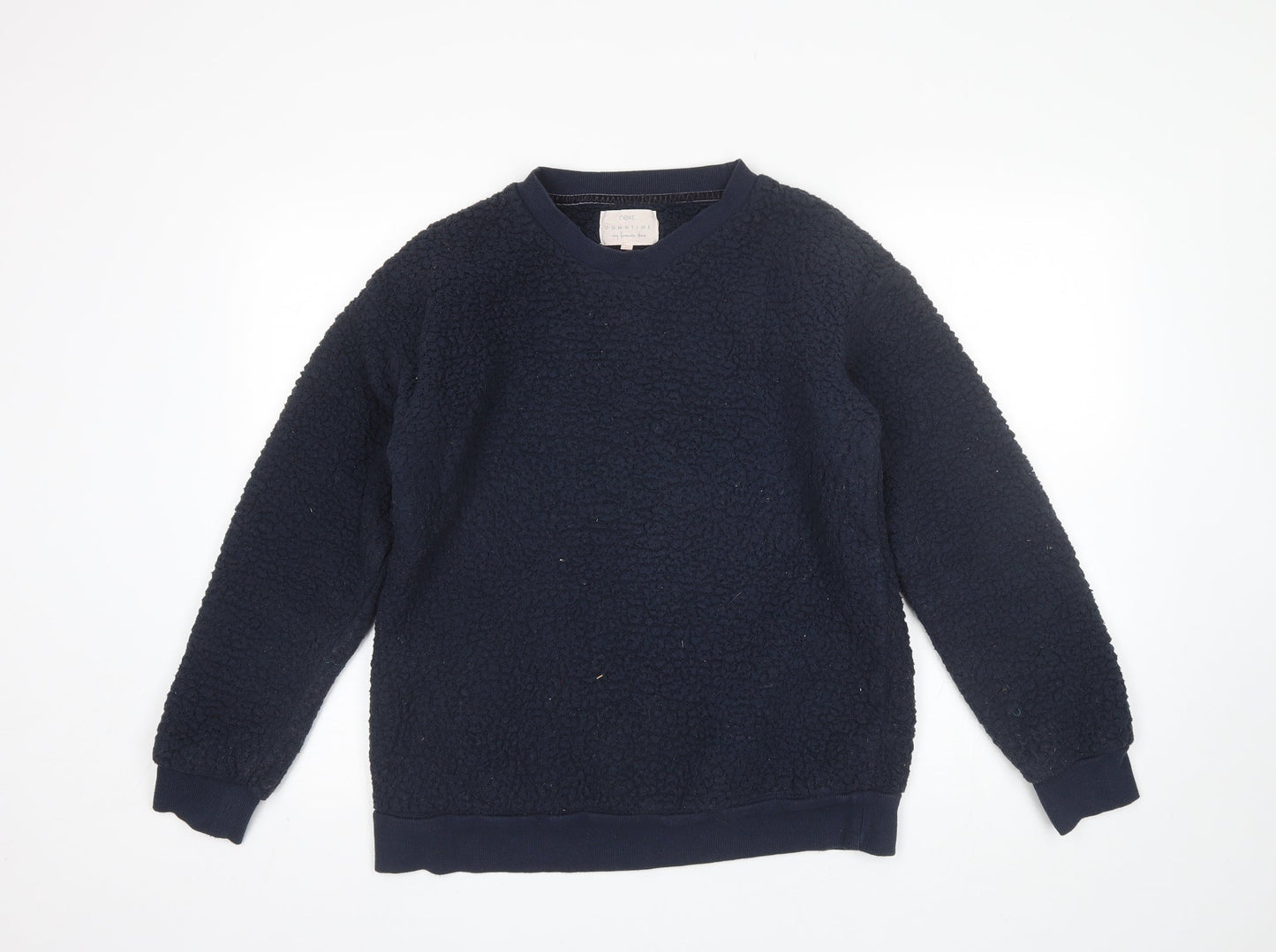 NEXT Womens Blue Round Neck  Polyester Pullover Jumper Size L