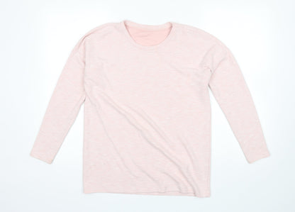 George Womens Pink Round Neck  Polyester Pullover Jumper Size 10