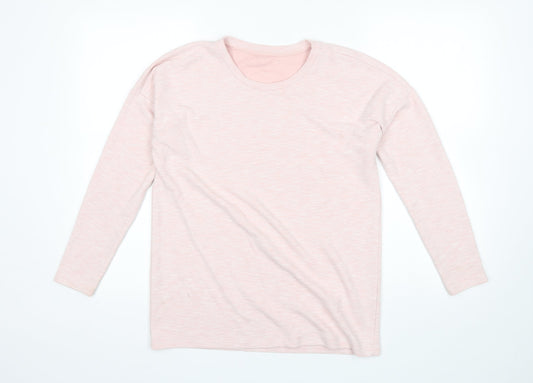 George Womens Pink Round Neck  Polyester Pullover Jumper Size 10
