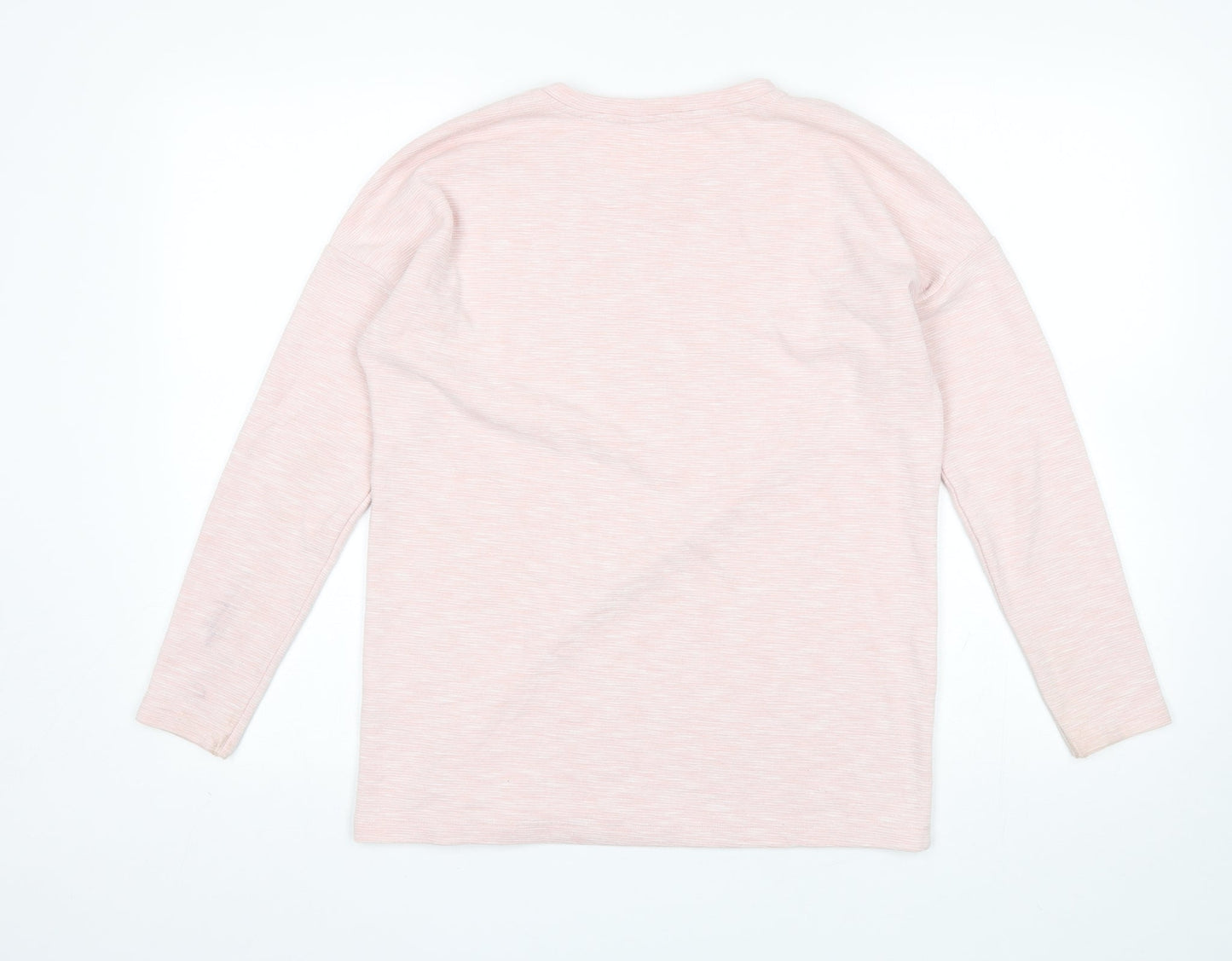 George Womens Pink Round Neck  Polyester Pullover Jumper Size 10