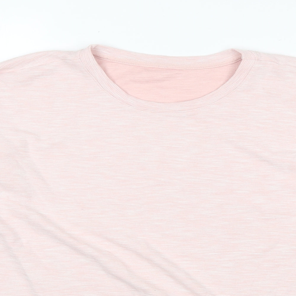 George Womens Pink Round Neck  Polyester Pullover Jumper Size 10