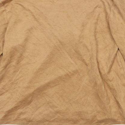 Womens UK Size 8 Missguided Brown Basic Blouse