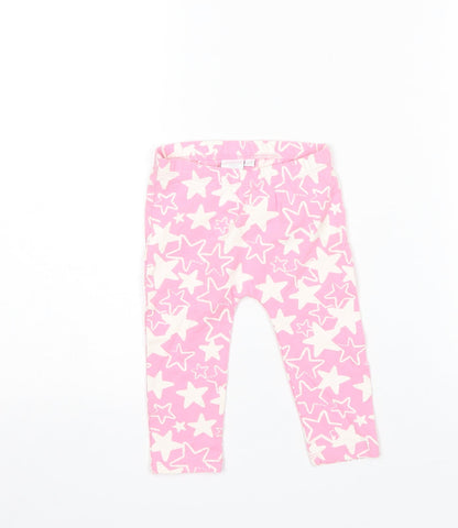 Blue Zoo Baby Pink  Cotton Jogger Trousers Size 3-6 Months