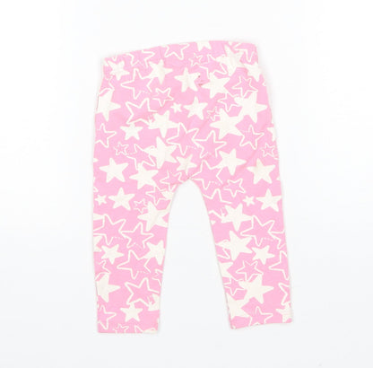 Blue Zoo Baby Pink  Cotton Jogger Trousers Size 3-6 Months