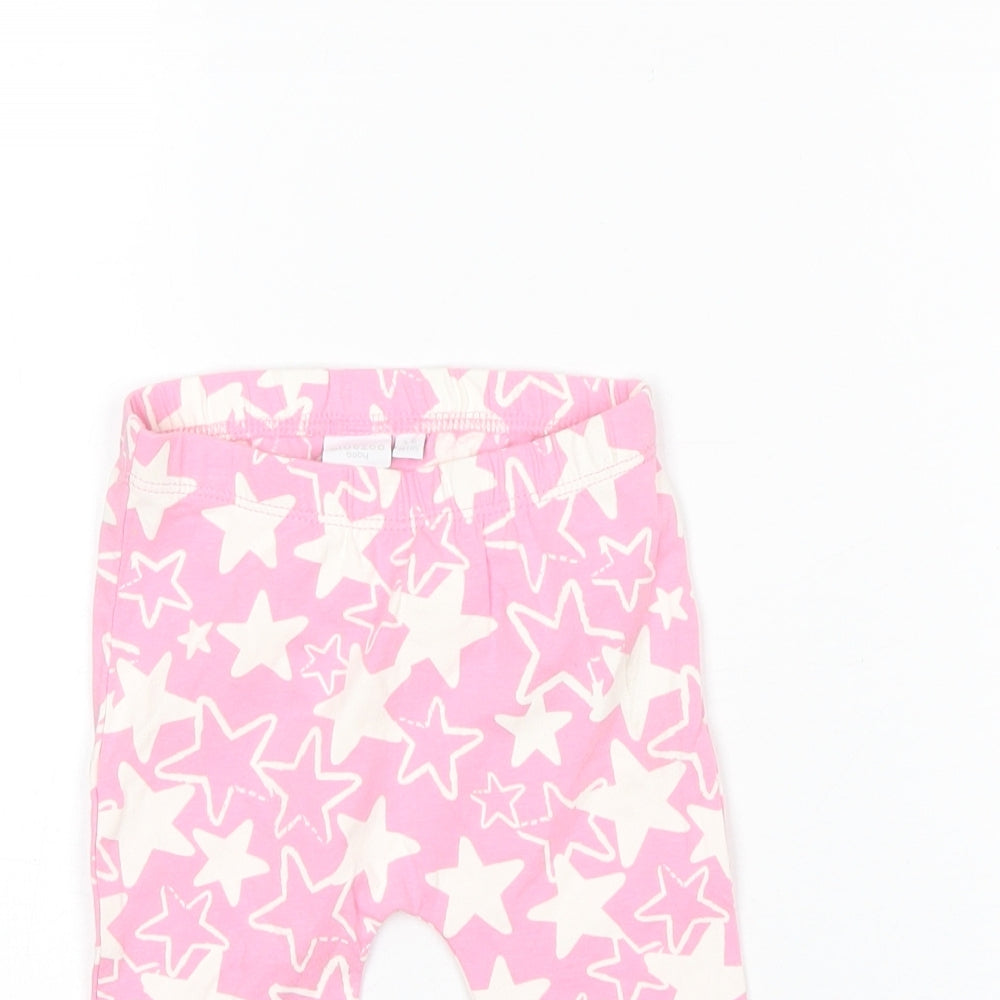 Blue Zoo Baby Pink  Cotton Jogger Trousers Size 3-6 Months