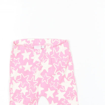 Blue Zoo Baby Pink  Cotton Jogger Trousers Size 3-6 Months