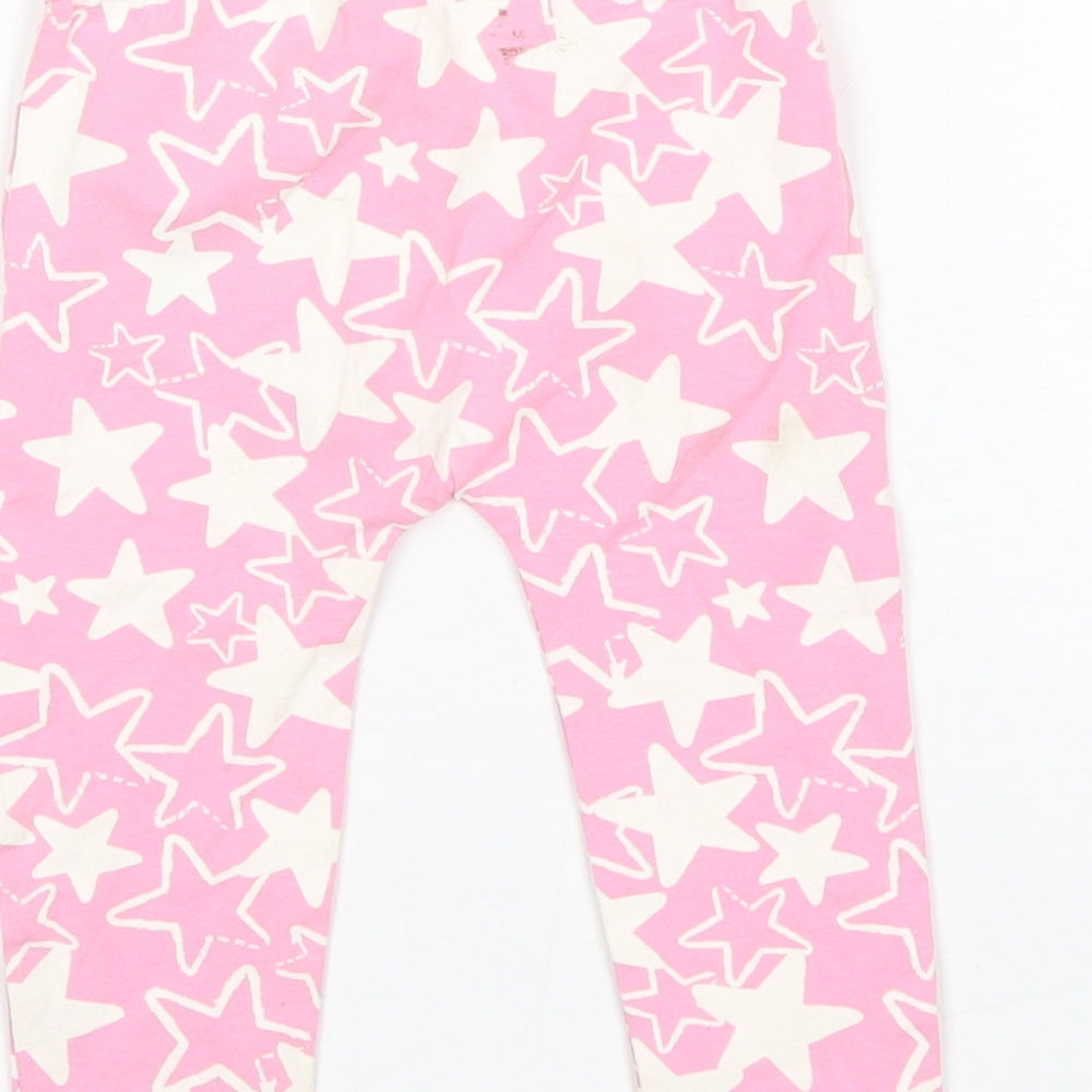 Blue Zoo Baby Pink  Cotton Jogger Trousers Size 3-6 Months