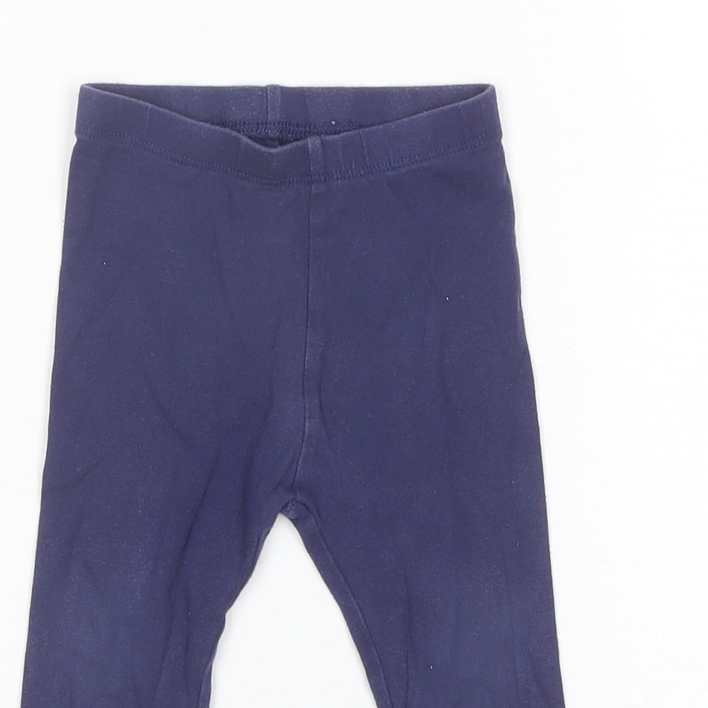 Mothercare Baby Blue  Cotton Jogger Trousers Size 12-18 Months