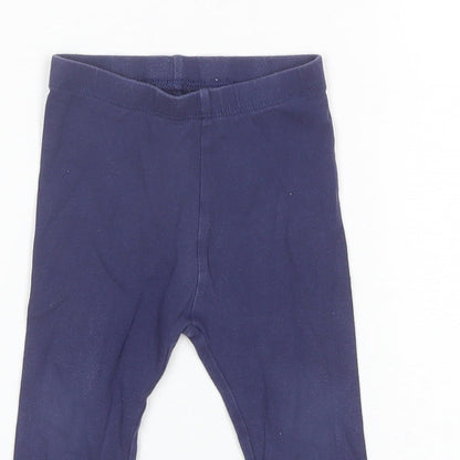 Mothercare Baby Blue  Cotton Jogger Trousers Size 12-18 Months