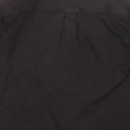Mens UK Size L Originals Brown  Button-Up Long Sleeve Casual Shirt