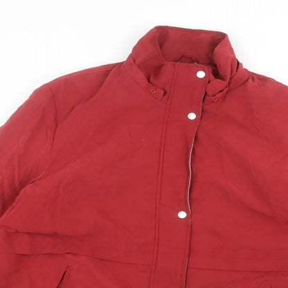 Damart Womens Red   Pea Coat Coat Size XL