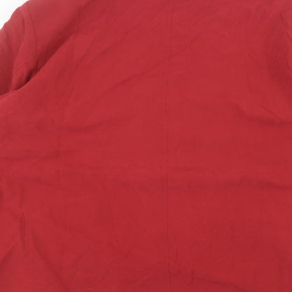 Damart Womens Red   Pea Coat Coat Size XL