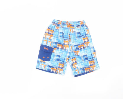 Preworn Boys Blue  Polyester Bermuda Shorts Size 7 Years  Regular  - swim short
