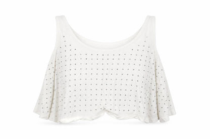 Womens UK Size S Topshop White Basic Blouse
