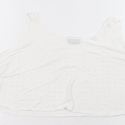 Womens UK Size S Topshop White Basic Blouse