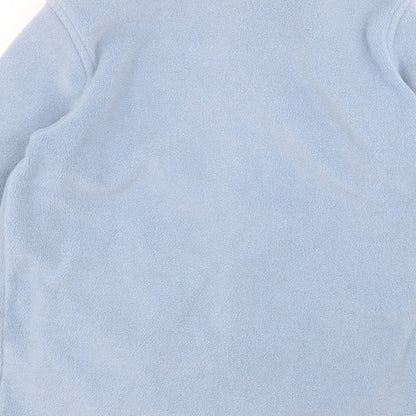 Hawkshead Womens Blue Round Neck  Polyester Full Zip Jumper Size S