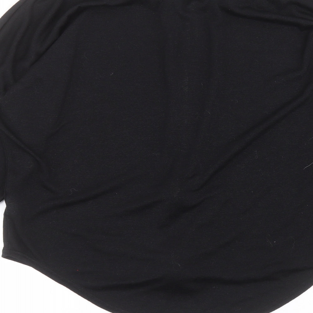 Womens UK Size 12 Select Black Basic T-Shirt