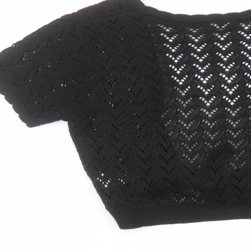 Womens UK Size 12 Atmosphere Black Cardigan Jumper