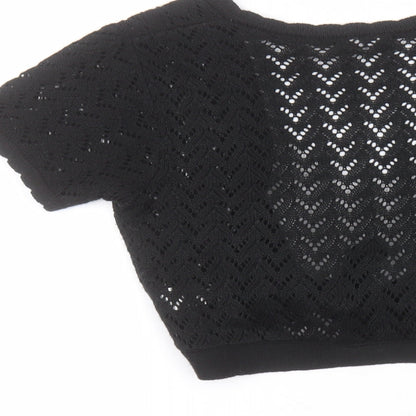 Womens UK Size 12 Atmosphere Black Cardigan Jumper