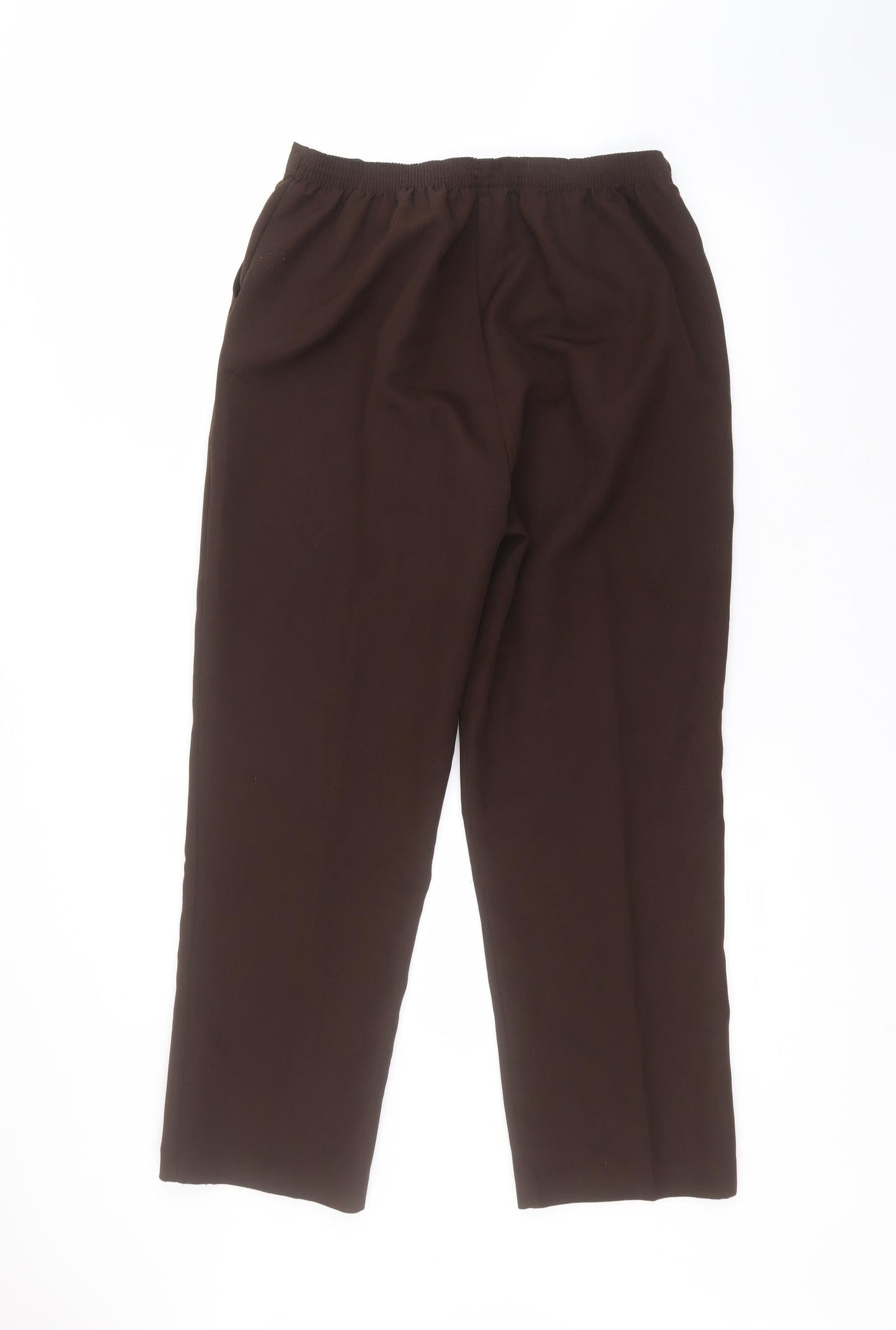 Womens UK Size 14 sarah hamilton Regular Fit  Brown Trousers