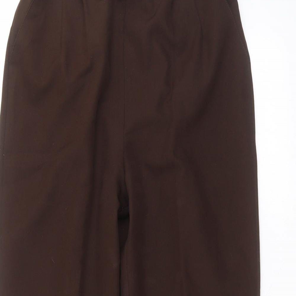 Womens UK Size 14 sarah hamilton Regular Fit  Brown Trousers