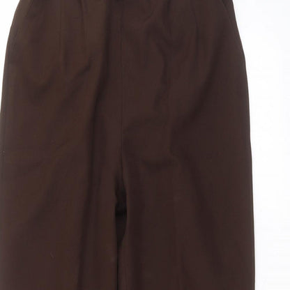 Womens UK Size 14 sarah hamilton Regular Fit  Brown Trousers