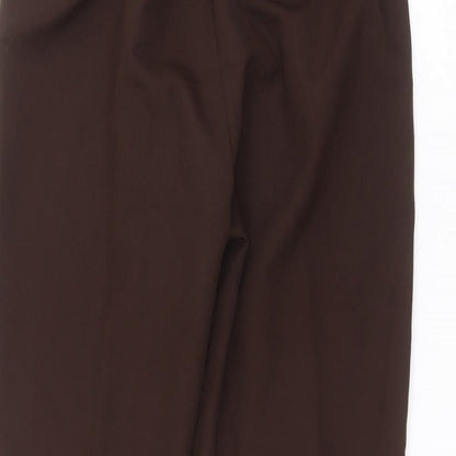 Womens UK Size 14 sarah hamilton Regular Fit  Brown Trousers