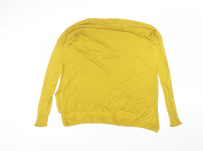 Womens UK Size S H&M Yellow Basic T-Shirt