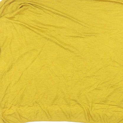 Womens UK Size S H&M Yellow Basic T-Shirt