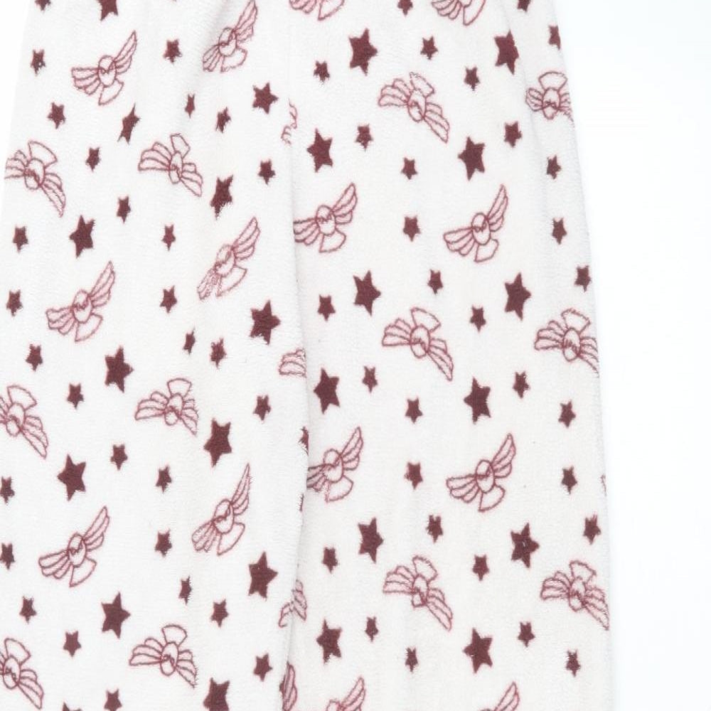 Primark Womens White  Polyester Sweatpants Trousers Size S L27 in Regular