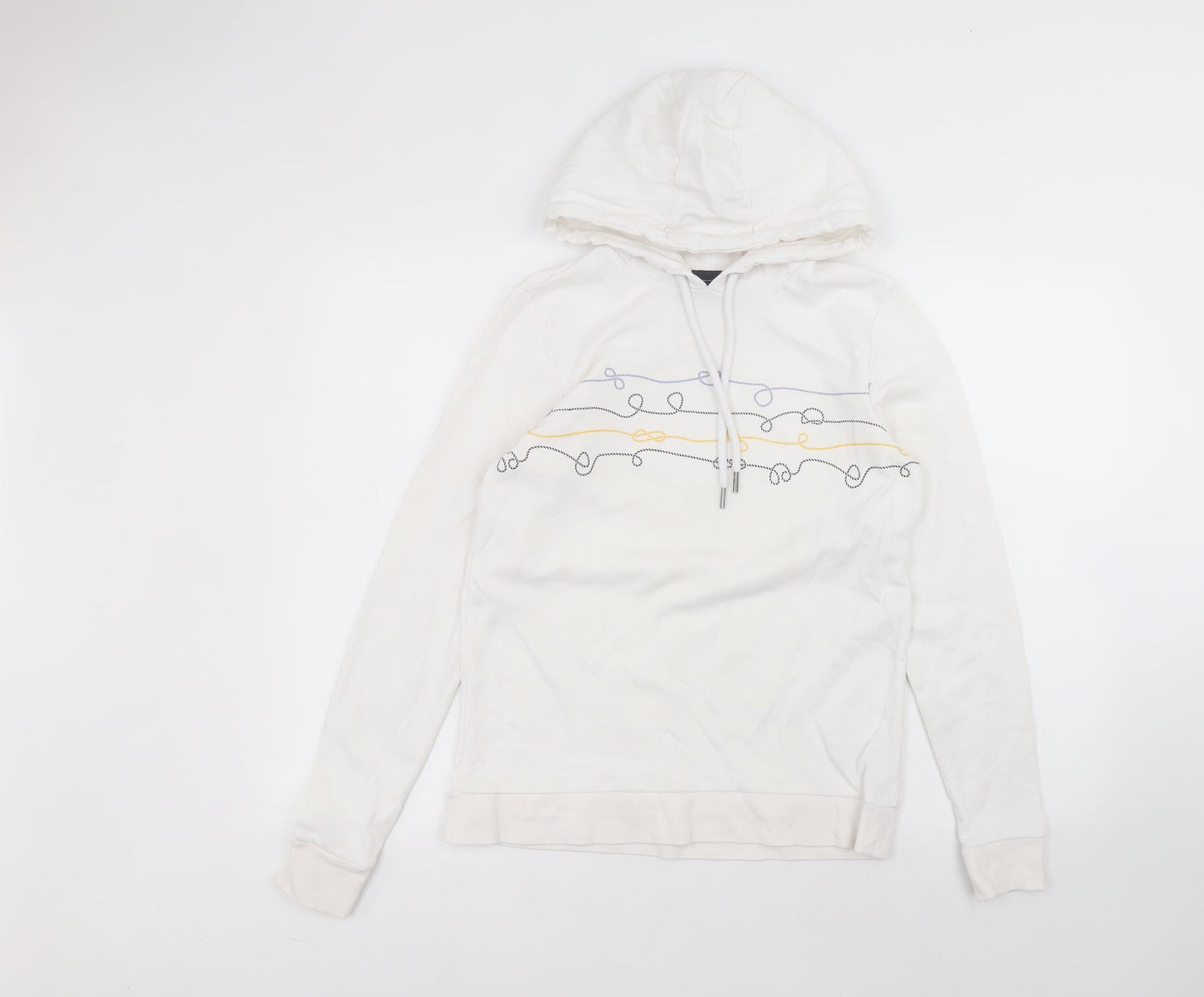 ESMARA Womens White  Polyester Pullover Hoodie Size S