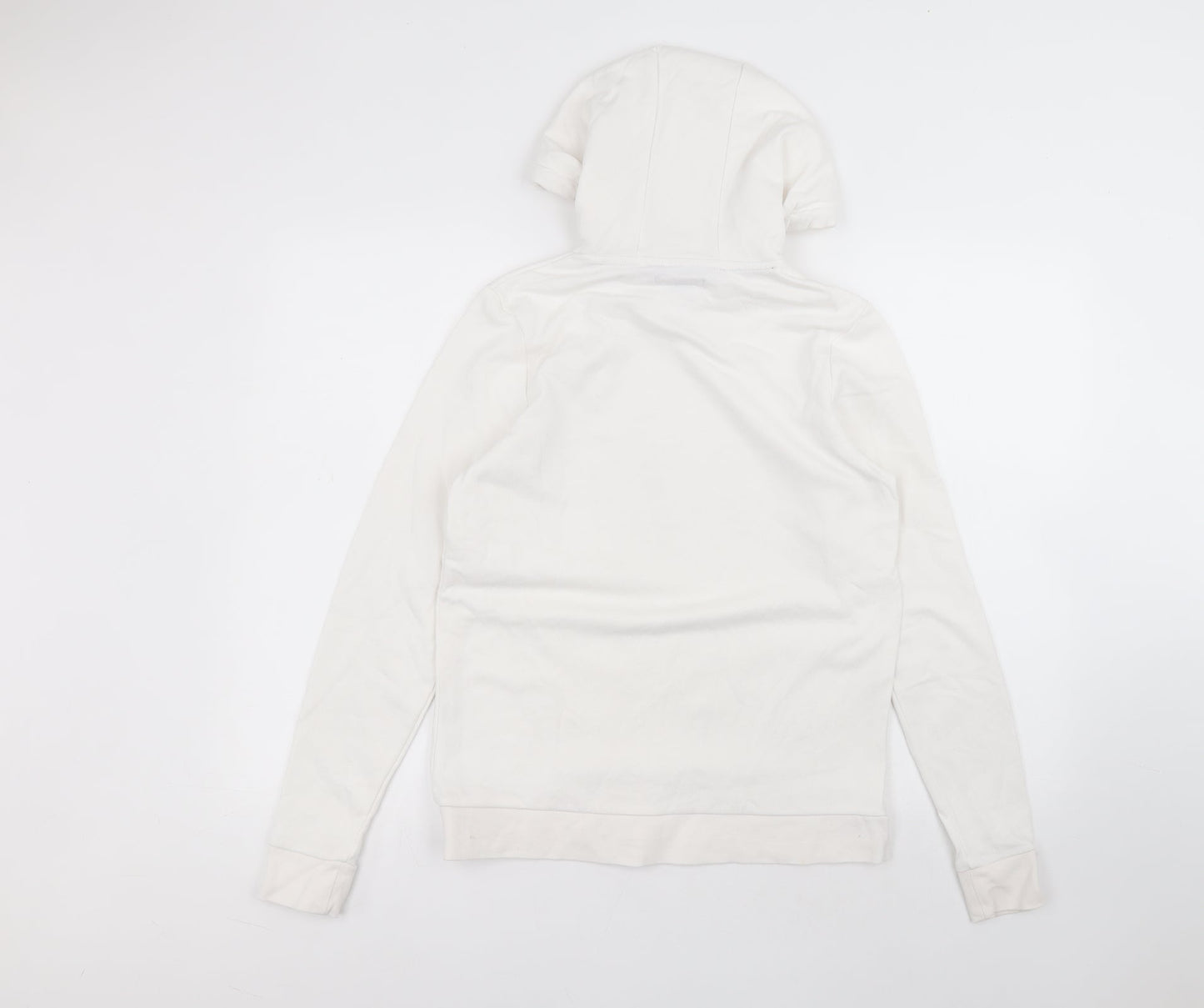 ESMARA Womens White  Polyester Pullover Hoodie Size S