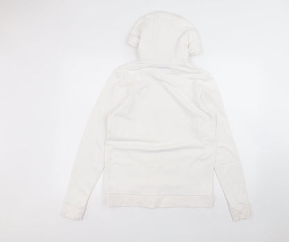 ESMARA Womens White  Polyester Pullover Hoodie Size S
