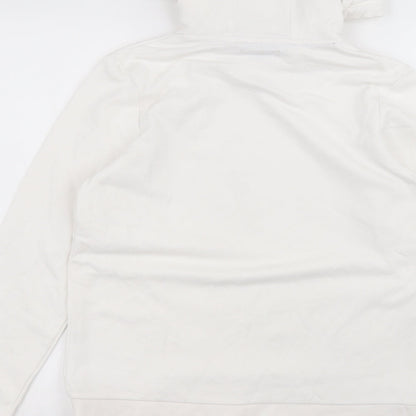 ESMARA Womens White  Polyester Pullover Hoodie Size S