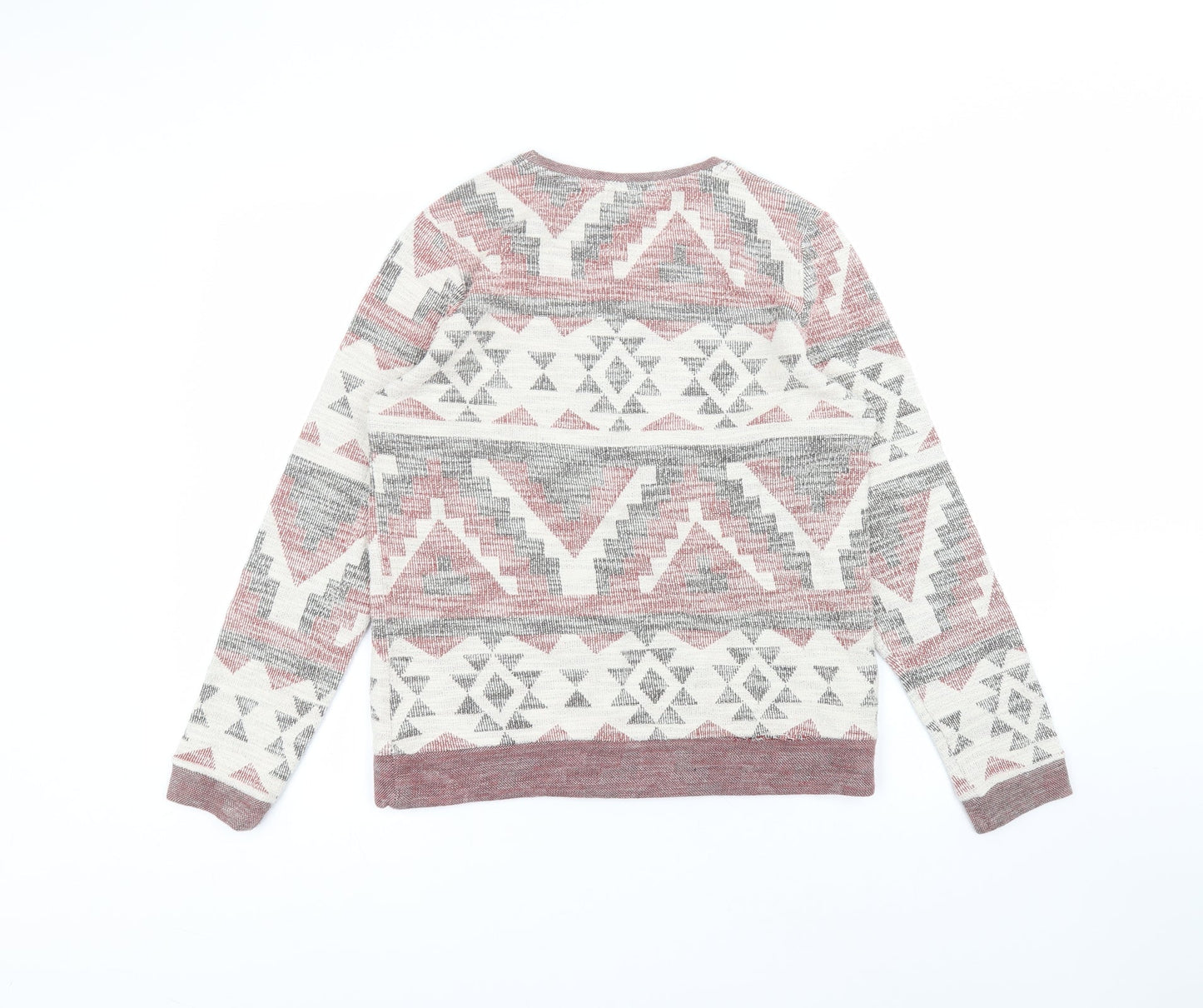 Atmosphere Womens White Round Neck  Cotton Pullover Jumper Size 10