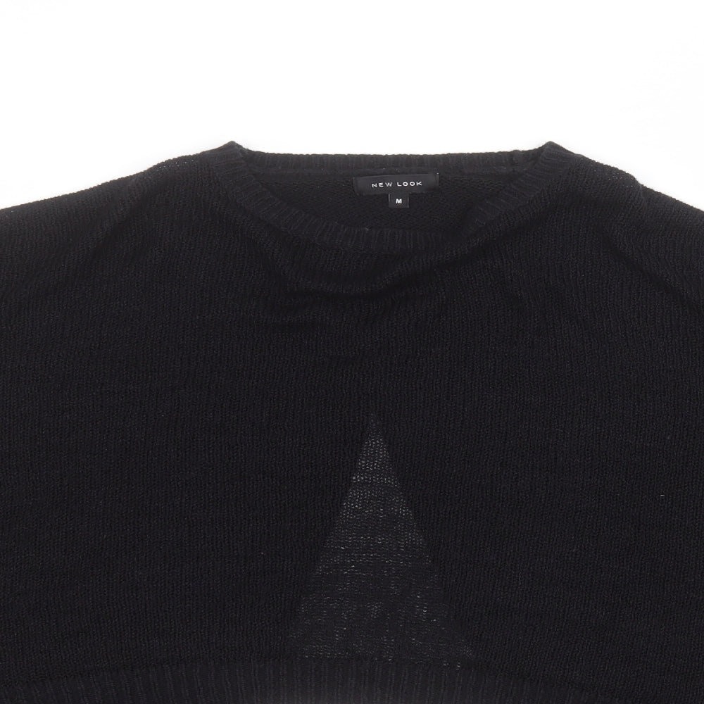 Womens UK Size M New Look Black Pullover Jumper