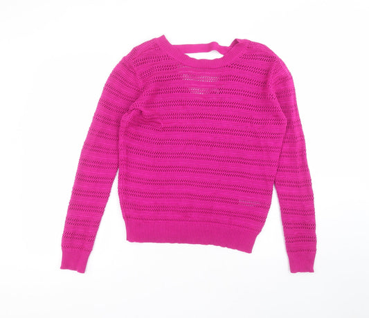 Womens UK Size 10 Warehouse Purple Pullover Jumper