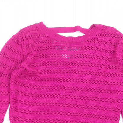Womens UK Size 10 Warehouse Purple Pullover Jumper