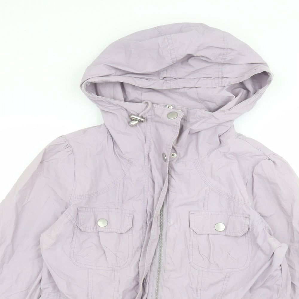 New Look Womens Purple   Parka Coat Size 12
