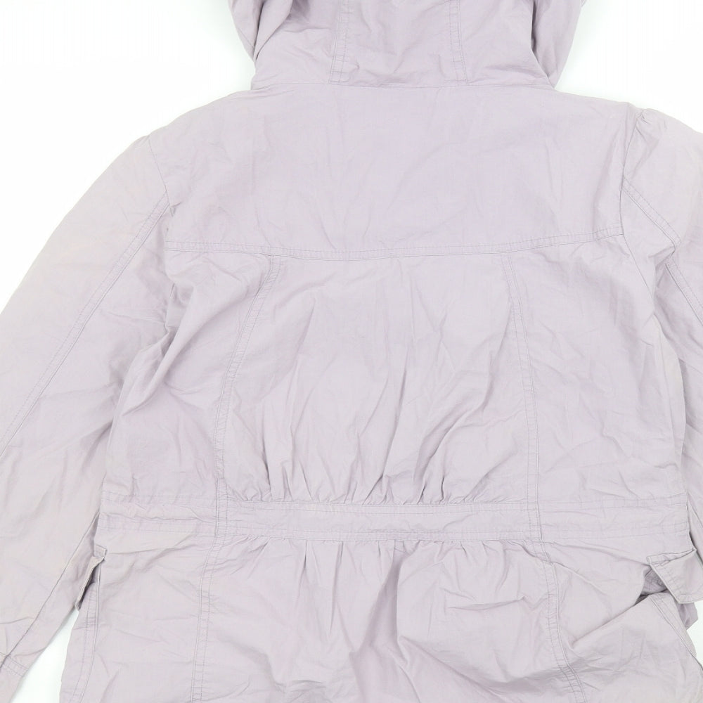 New Look Womens Purple   Parka Coat Size 12