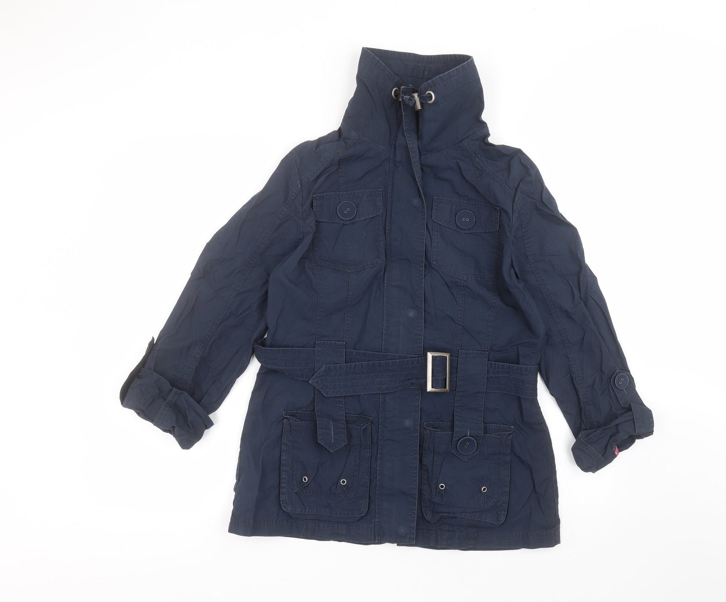 Womens UK Size 10 Marks and Spencer Blue Pea Coat