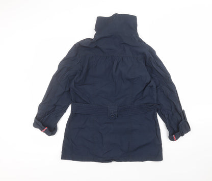 Womens UK Size 10 Marks and Spencer Blue Pea Coat