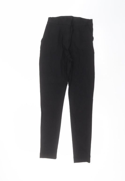 George Womens Black  Polyester Trousers  Size 8 L26 in Regular