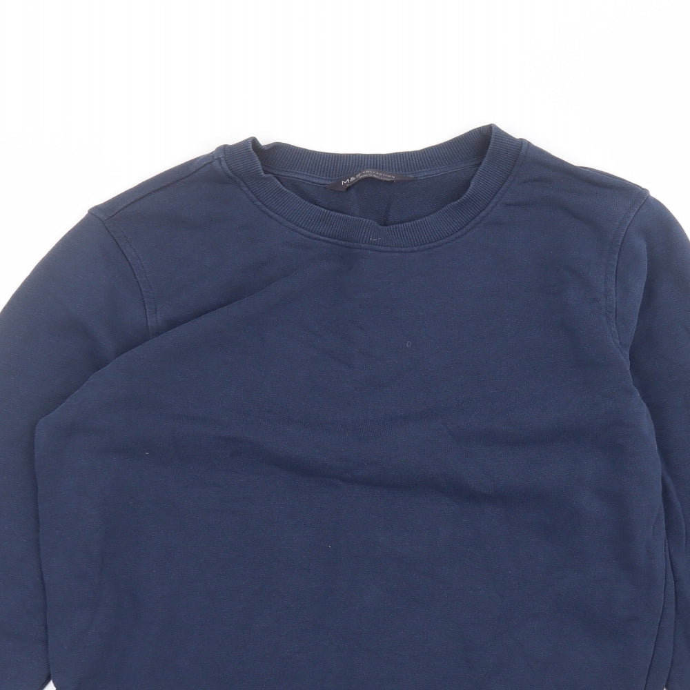 Womens UK Size XS Marks and Spencer Blue Pullover Jumper